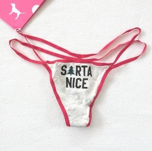 VS PINK Strappy V-string Thong Panties L